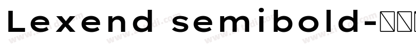 Lexend semibold字体转换